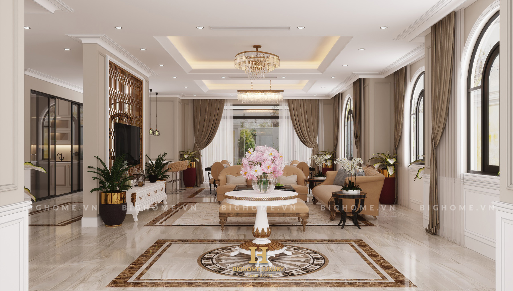 Tham khảo biệt thự tân cổ điển Vinhomes Ocean Park nhà Anh Nghiệm