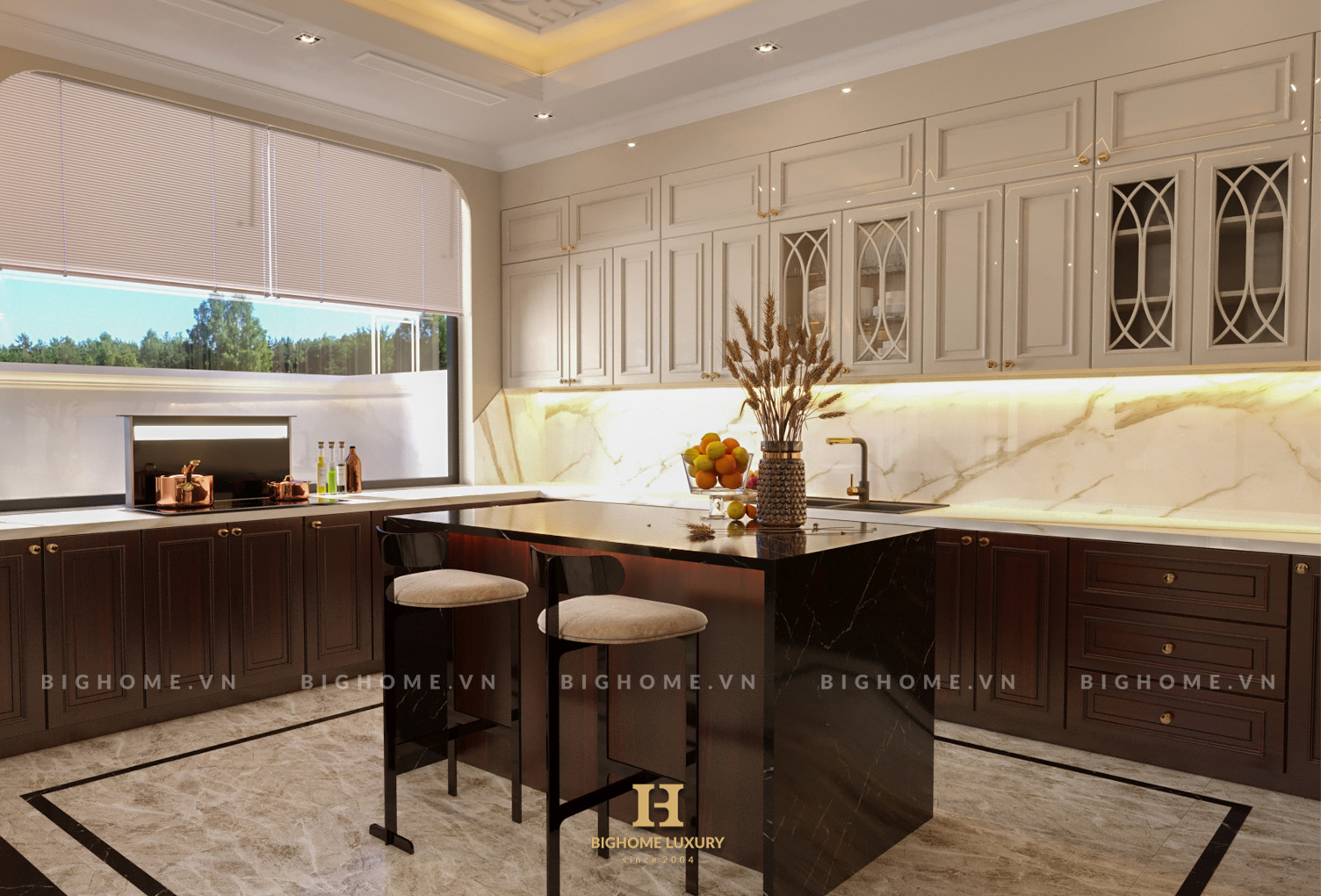 Phòng bếp biệt thự Anh Hà VHO 2