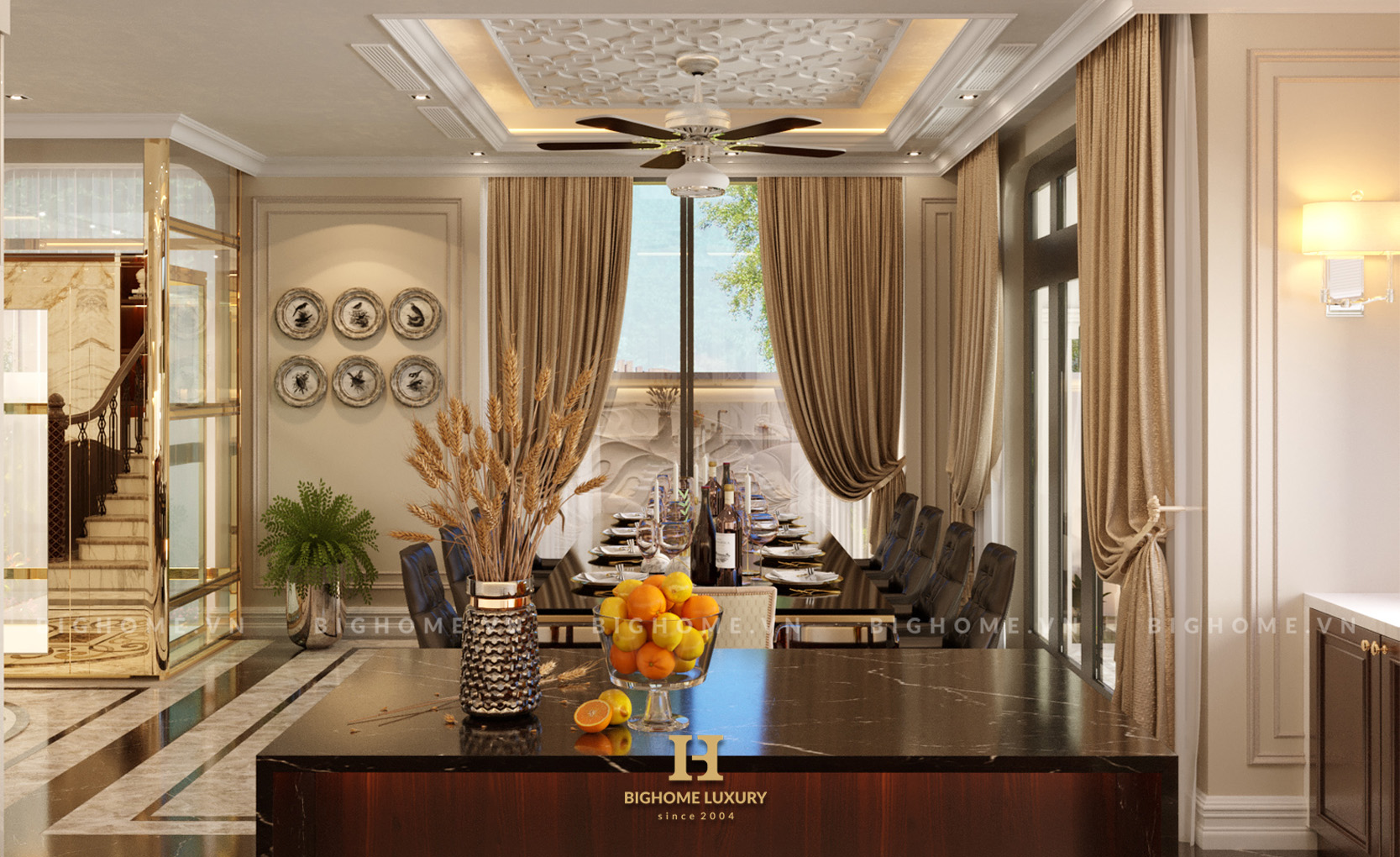 Phòng bếp biệt thự Anh Hà VHO 3