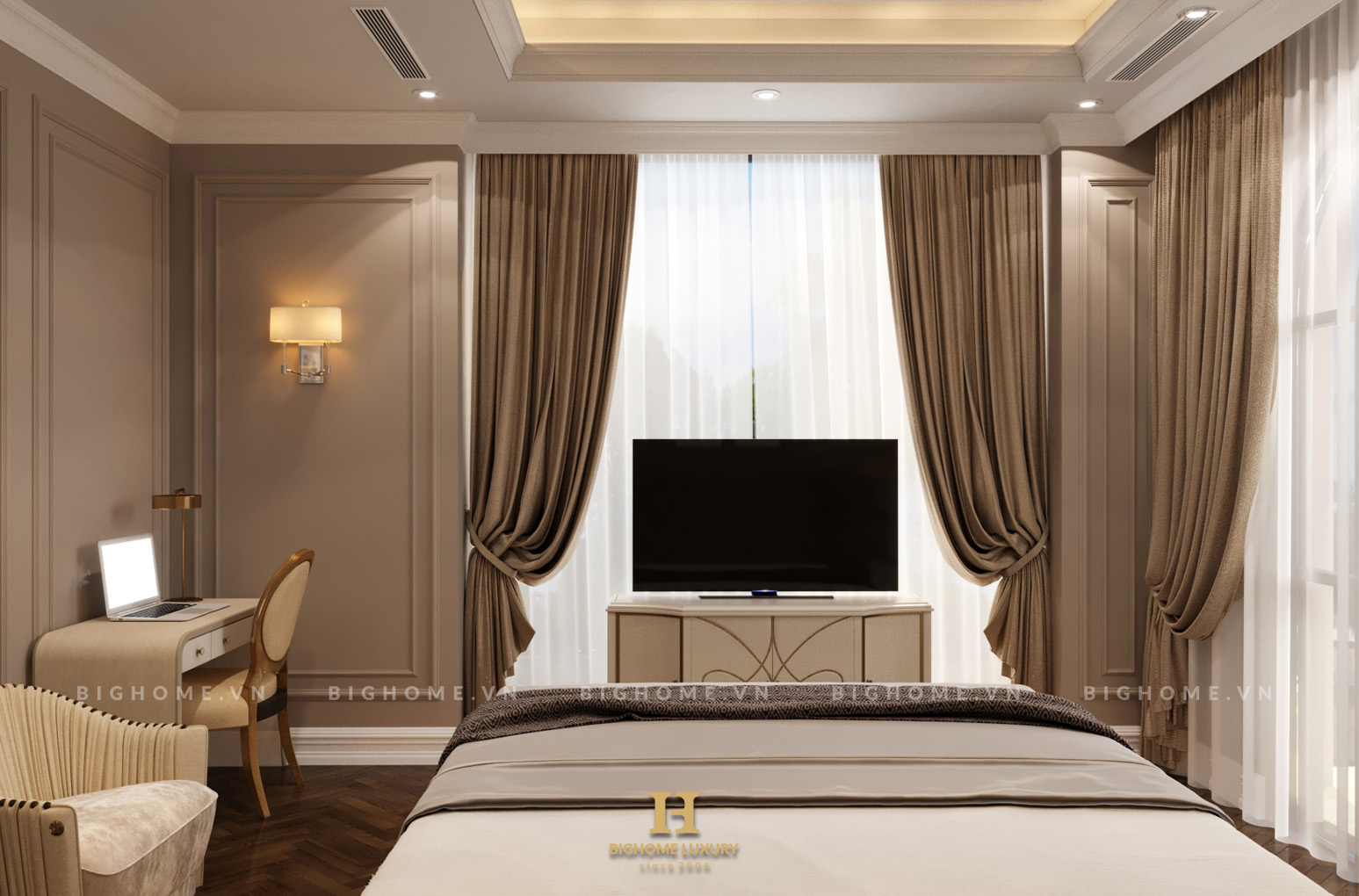 Phòng master biệt thự Anh Hà VHO 2
