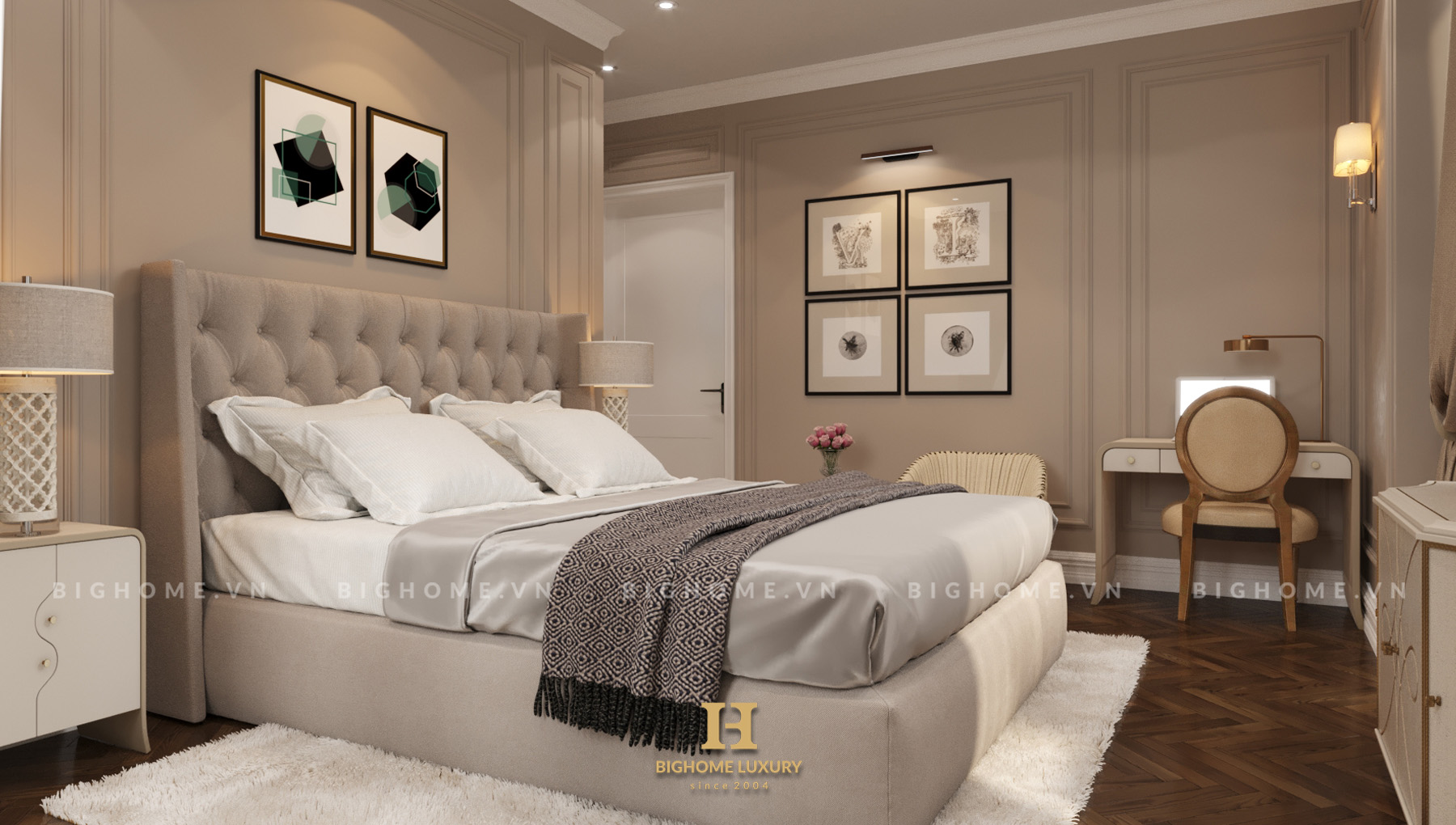 Phòng master biệt thự Anh Hà VHO 4