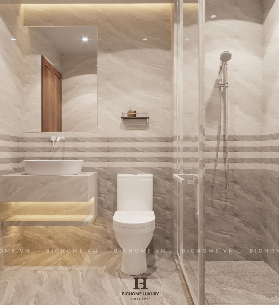 Phòng wc nhà chị Hà