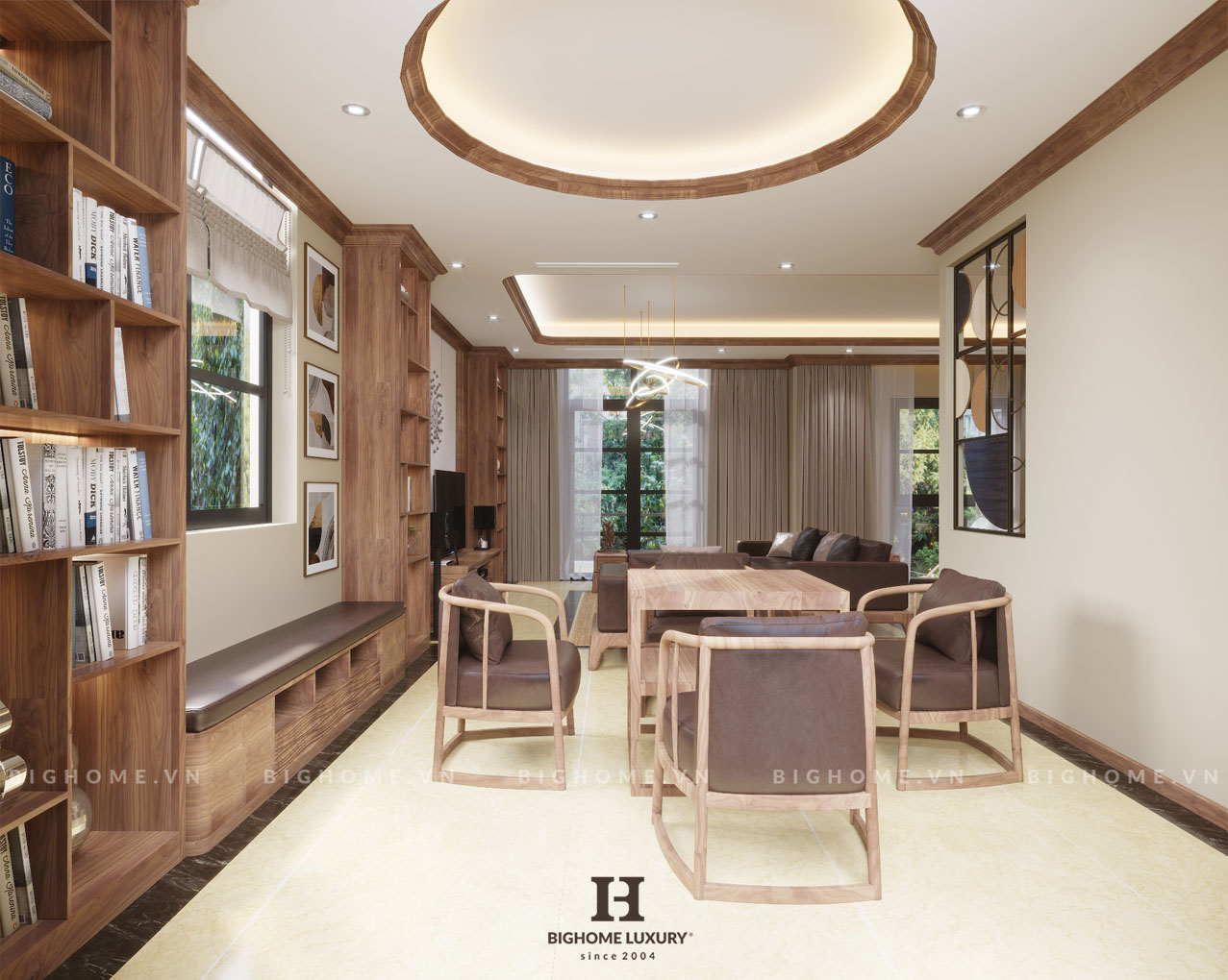 Phòng khách nhà chị Hà Ciputra 2