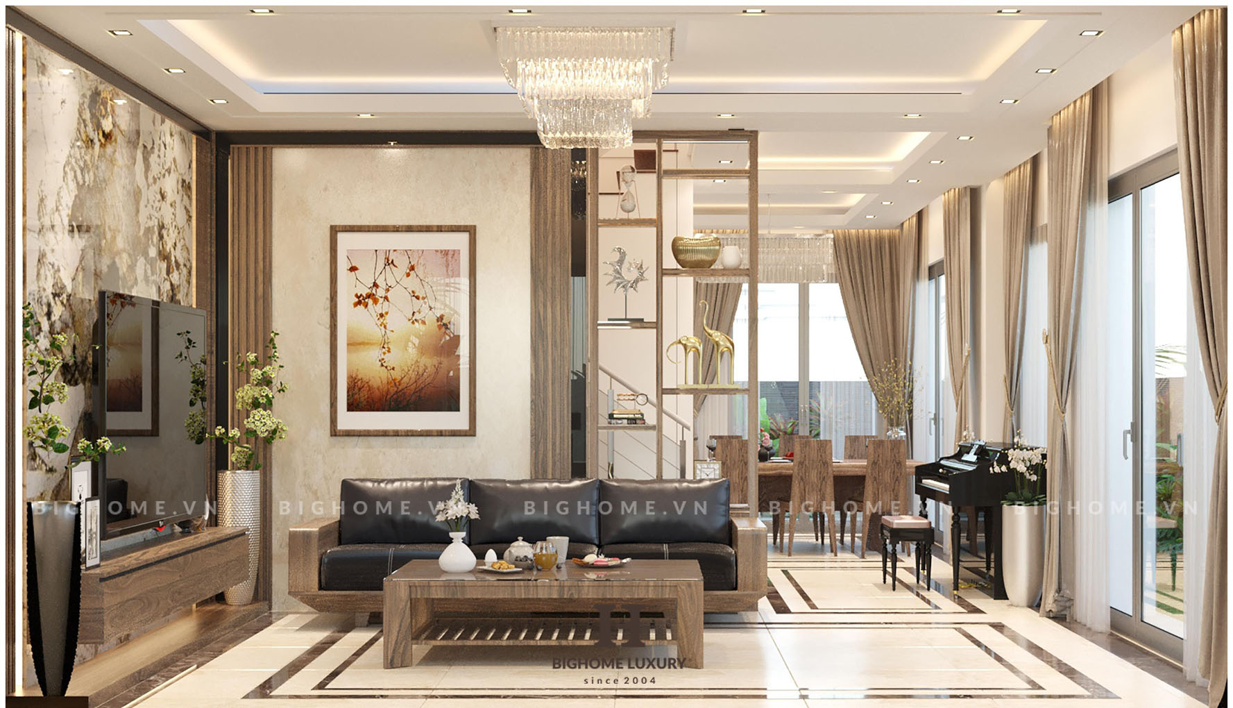 Tham khảo nội thất biệt thự hiện đại nhà anh Biển