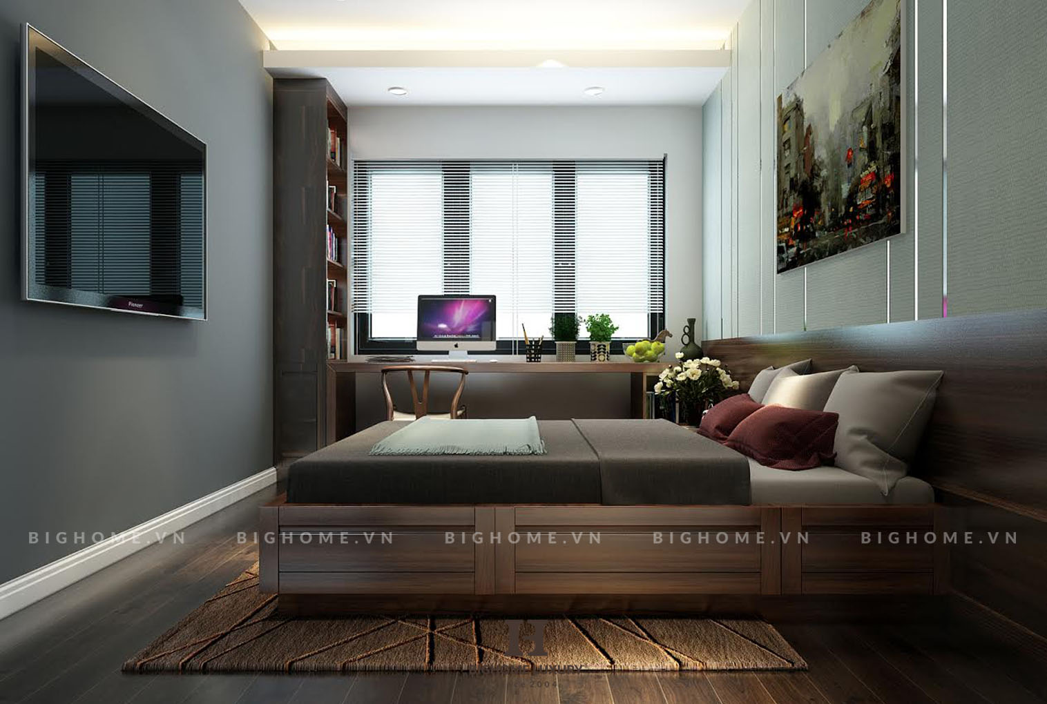 Phòng ngủ phụ Vinhomes D’capitale 2