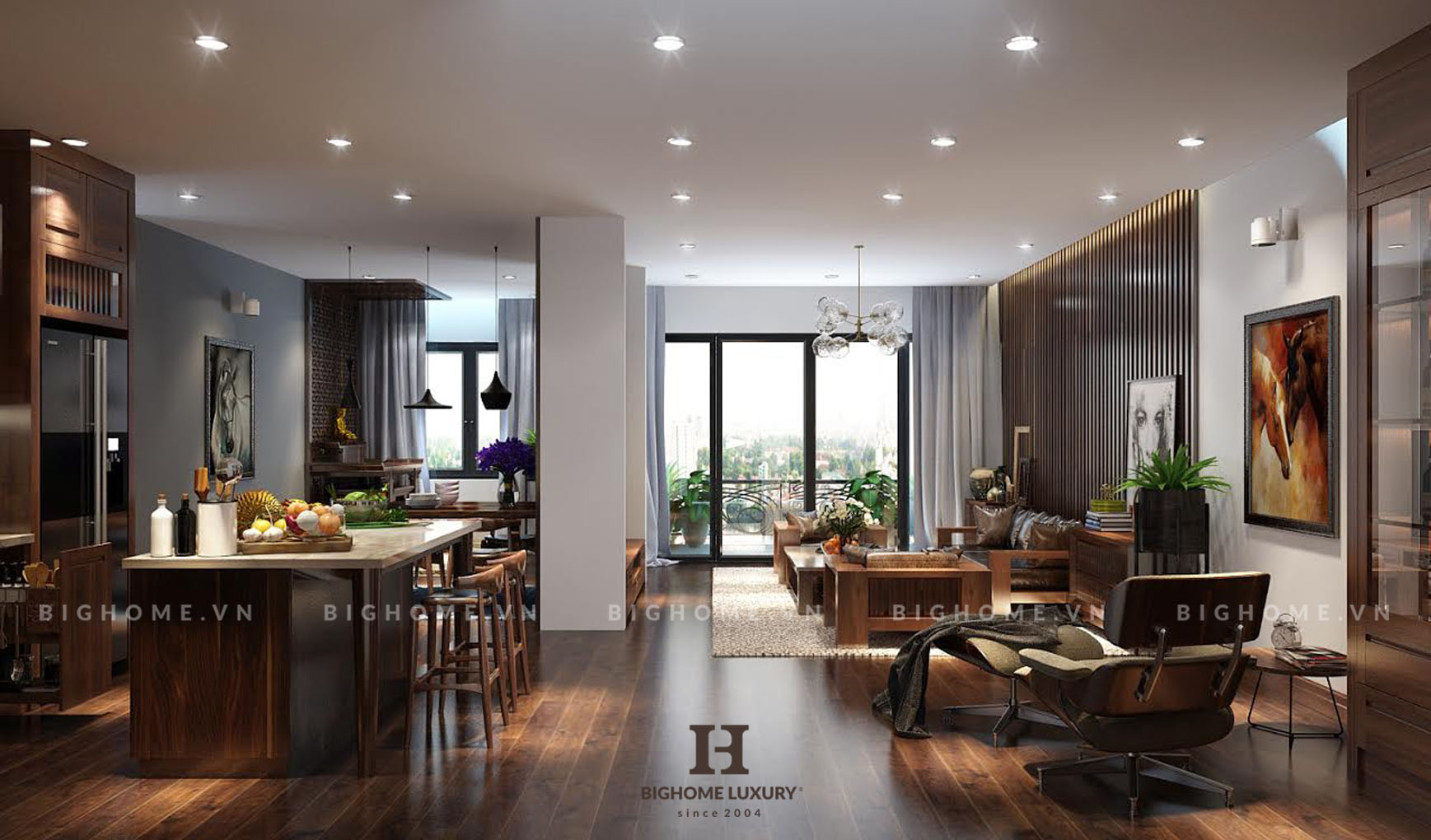 Phòng khách Vinhomes D’capitale 2