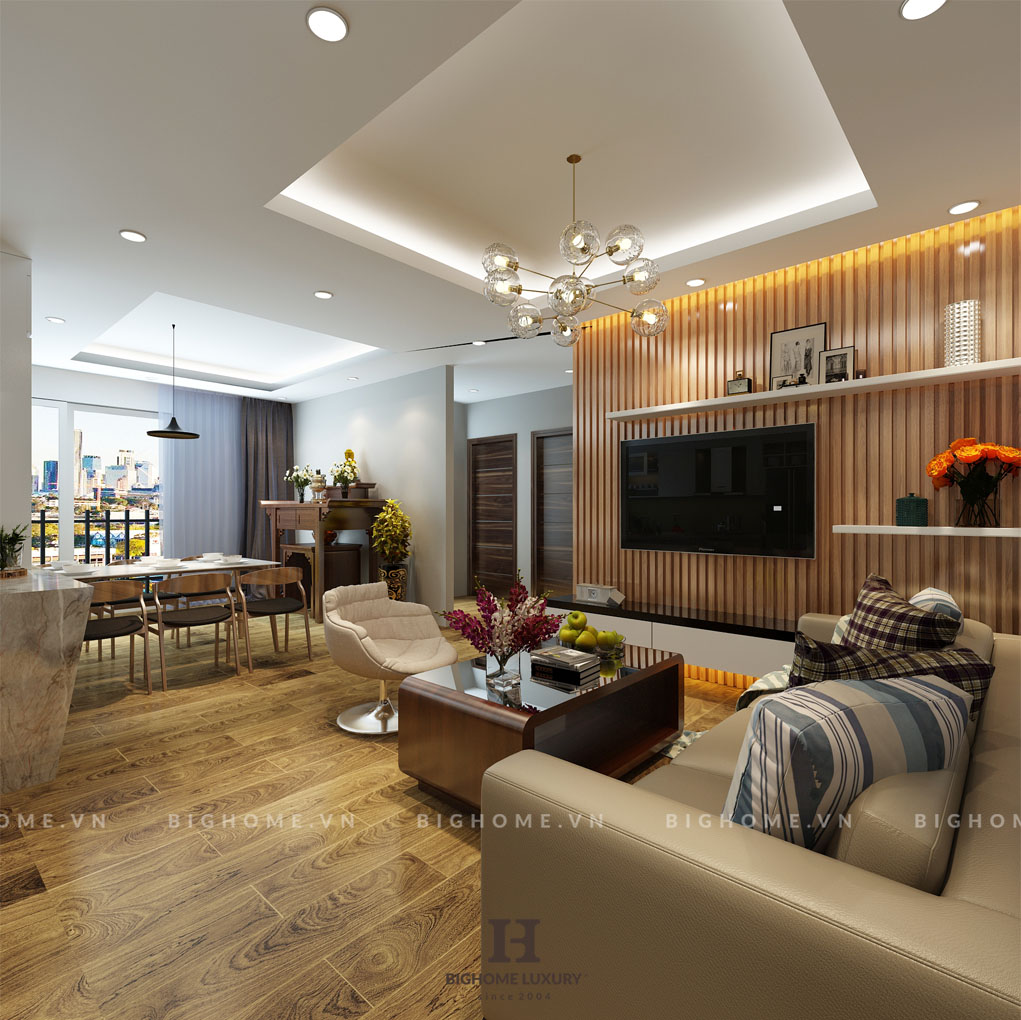 Phòng khách nhà chị Trang 3