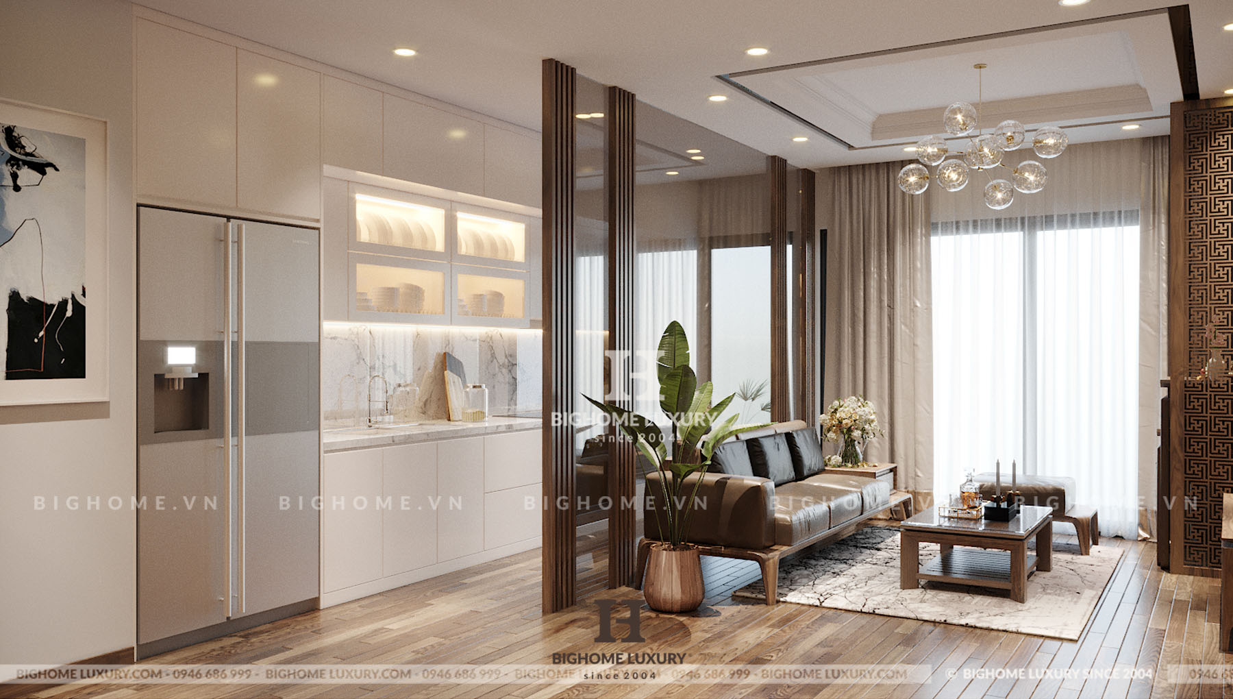 Phòng khách nhà chị Hải vân 1