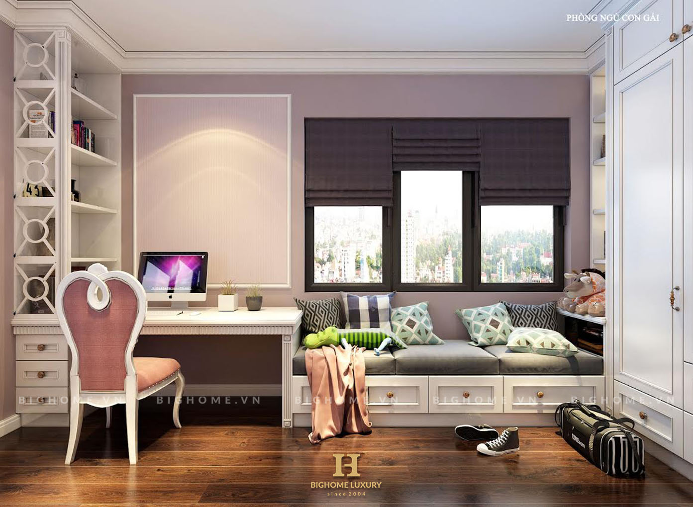Phòng ngủ con gái Royal City 4