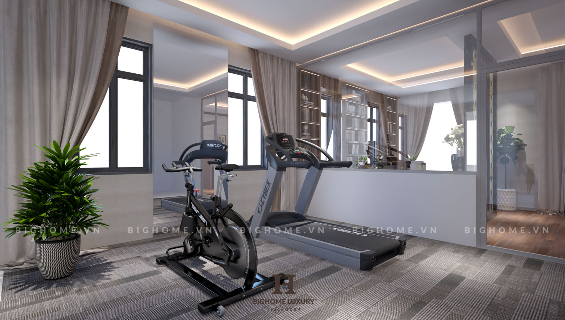 Phòng gym nhà chú Đức