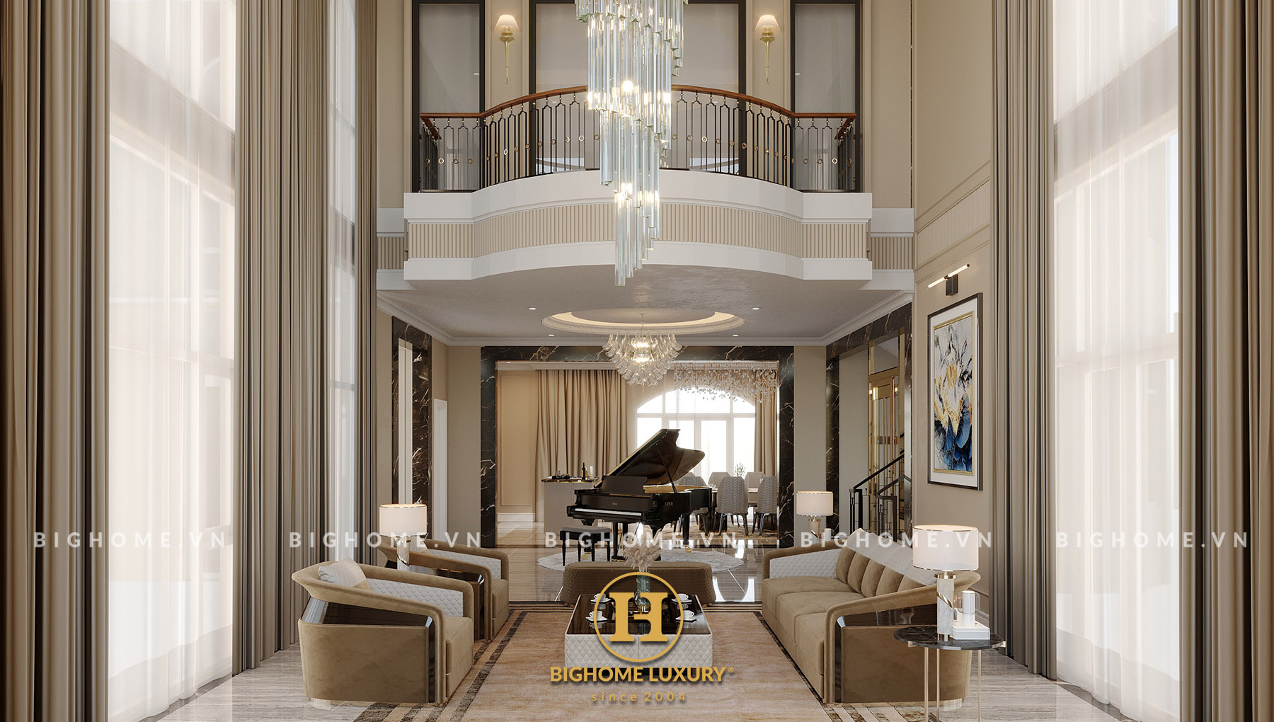 THIẾT KẾ BIỆT THỰ ĐƠN LẬP OCEAN PARK NHÀ CHỊ HƯƠNG: Đỉnh cao của phong cách tân cổ điển