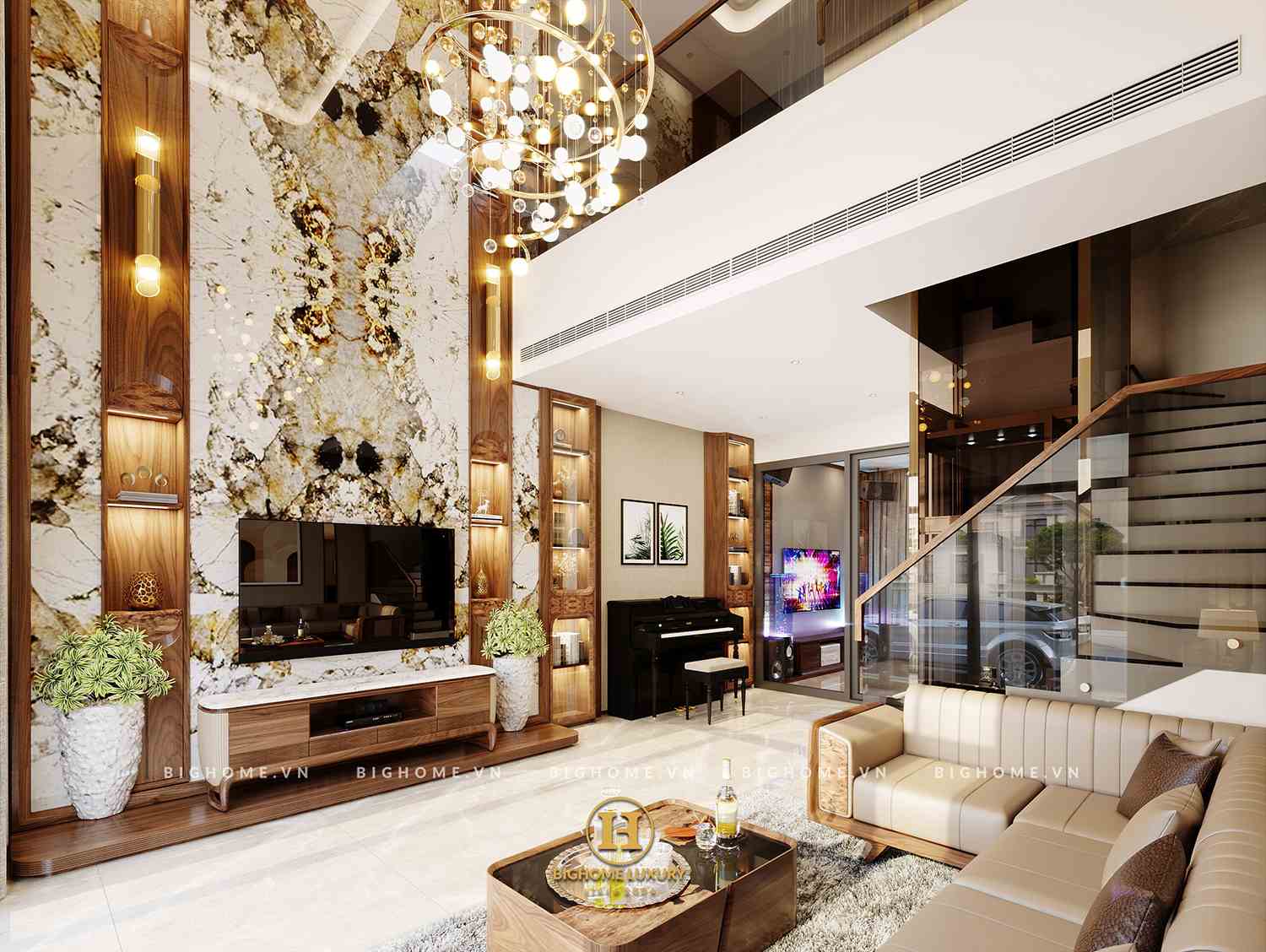 Thiết Kế Nội Thất Biệt Thự Vinhomes Global Gate Chuẩn Modern Luxury